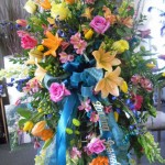 Colorful garden flower mix. Colorful garden flower mix.