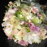 Beautiful garden mix bouquet in blush and green.