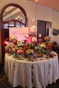 Collection of bouquets and centerpiece rentals.