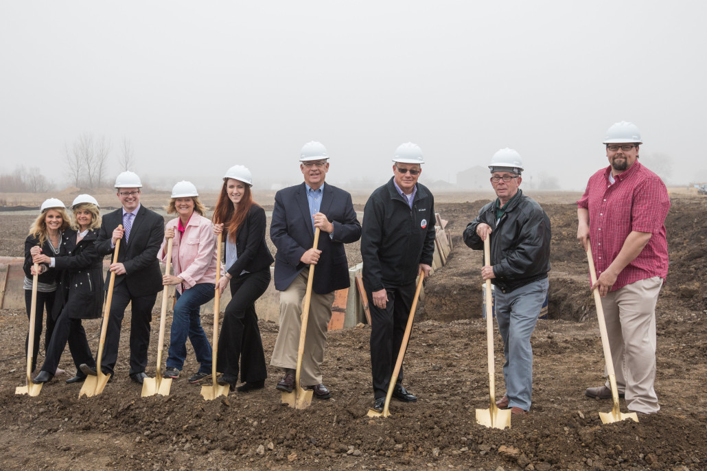 Head designers Kim Dazey and Diane Didier Adolphson, Manager Jordan Calgaro, Founder Deb Quillen, Owner Erin Stoffregen, Loves Park Mayor Darryl Lindberg, Alderman Greg Jury, Alderman John Pruitt, and Alderman Clint Little